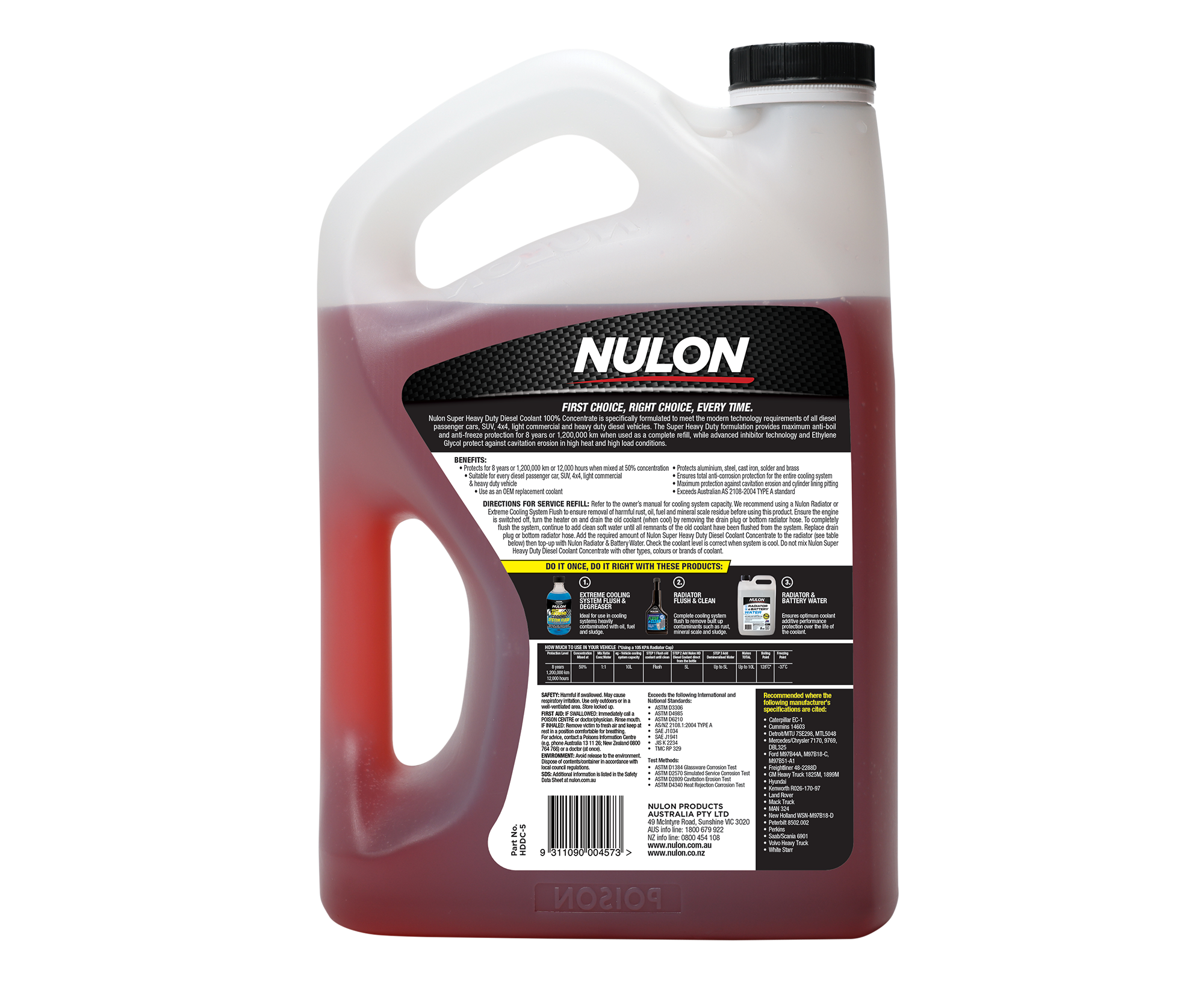 Super Heavy Duty Diesel Coolant 100 Concentrate (HDDC)